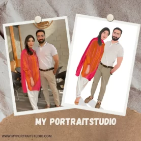 Digital Couple Art Image | MyPortraitStudio | oil painting gift for couple